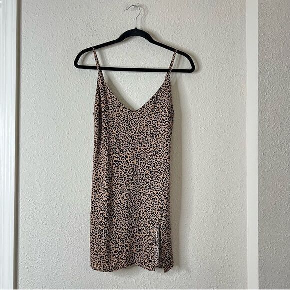 Reformation Marlow Animal Print Mini Slip Dress Size XS - Picture 4 of 8